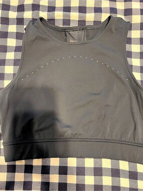 lululemon Train to Be Tank Top Black Sports Bra